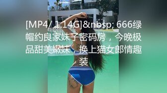 [MP4/ 1.14G]&nbsp; 666绿帽约良家妹子密码房，今晚极品甜美嫩妹，换上猫女郎情趣装