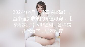 2024年4月，【重磅核弹】，查小理新收纳的颜值母狗，【桃桃丸子】VIP福利，各种露出屌爆了，强烈推荐