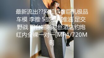 最新流出??网红抖音巨乳极品车模 李雅 5部福利推油 足交 野战 阳台啪啪粉丝酒店约炮 红内全裸一对一[MP4/720MB]