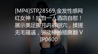 [MP4]STP28569 金发性感网红女神！独自一人酒店自慰！展示美足拨开内裤掰穴，揉搓无毛骚逼，振动棒抽插爽翻 VIP0600