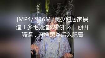 [MP4/ 936M] 美少妇居家操逼！多毛骚逼双指扣入！掰开骚逼，开档黑丝后入肥臀