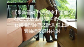 【最新重磅 私房獨家】重慶22歲奶茶店上班的00後C杯美女被攝影師忽悠摳逼 強上無套抽插沒忍住内射