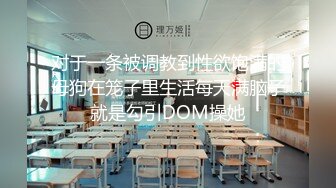 对于一条被调教到性欲饱满的母狗在笼子里生活每天满脑子就是勾引DOM操她