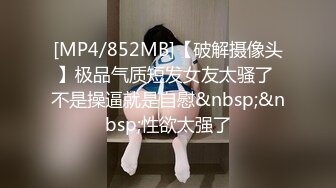 [MP4/852MB]【破解摄像头】极品气质短发女友太骚了 不是操逼就是自慰&nbsp;&nbsp;性欲太强了