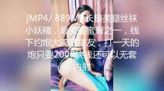 [MP4/ 889M] 长腿美腿丝袜小妖精，最美的蜜臀之一，线下约炮大鸡吧狼友，打一天的炮只要2000块钱还可以无套内射