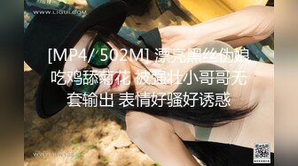 [MP4/ 502M] 漂亮黑丝伪娘吃鸡舔菊花 被强壮小哥哥无套输出 表情好骚好诱惑