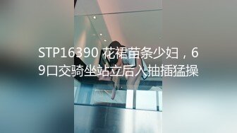 STP16390 花裙苗条少妇，69口交骑坐站立后入抽插猛操