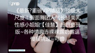 《最新?重磅VIP精品》顶级大尺度！假面舞团人气长腿美乳性感小姐姐【佳慧】超级会员版~各种情趣赤裸裸露奶露逼慢摇挑逗~可撸