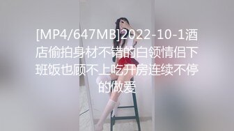 [MP4/647MB]2022-10-1酒店偷拍身材不错的白领情侣下班饭也顾不上吃开房连续不停的做爱